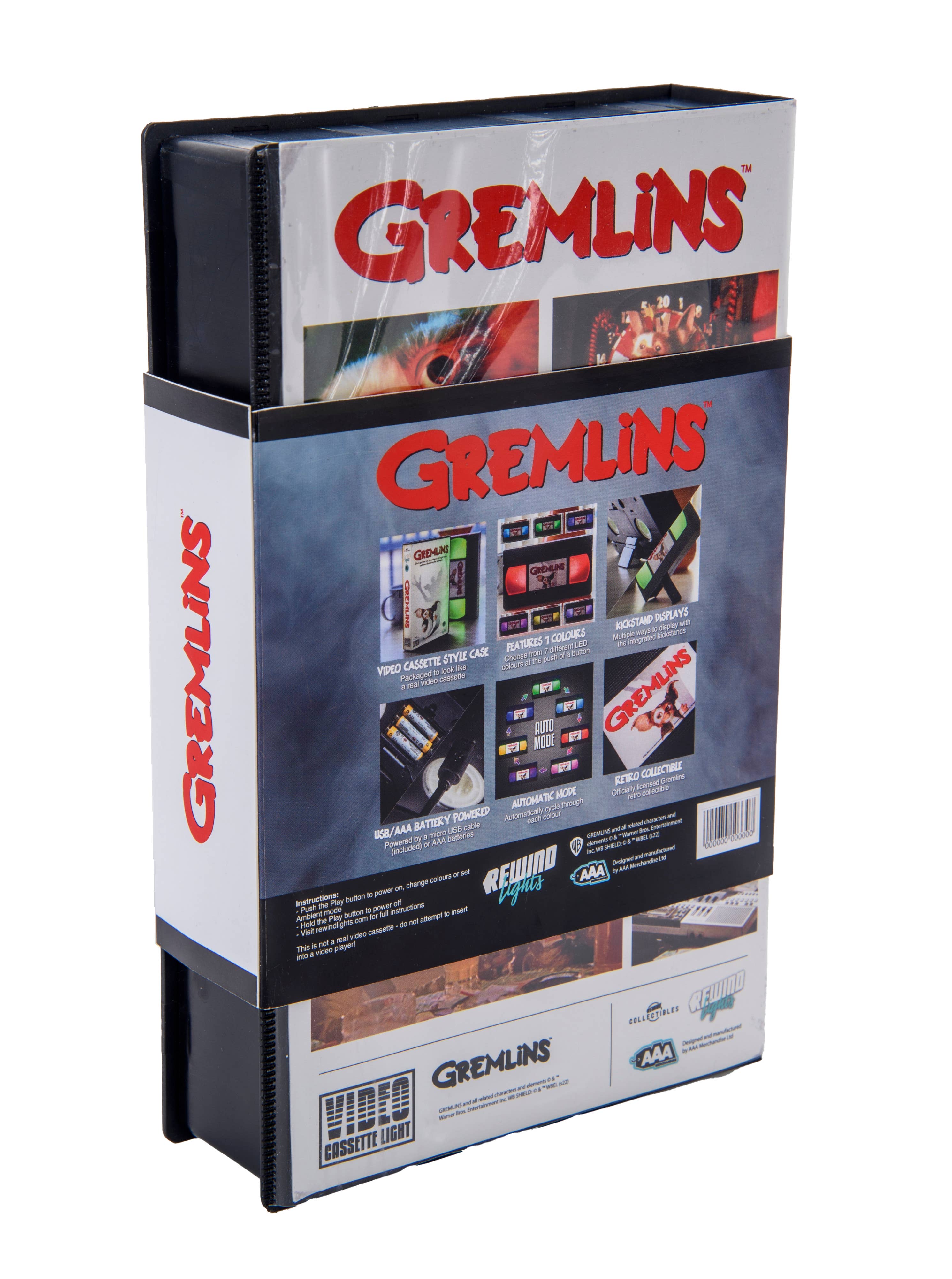 AAA Merchandise Limited – Großhandel Nachtlichter – Gremlins: Rewind Lights Video-Licht mit Farbwechsel2