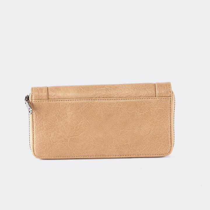 ERIUM - Bags and Accessories - Wholesale Wallet - Women's - Erium Large Wallet for Women Taupe2