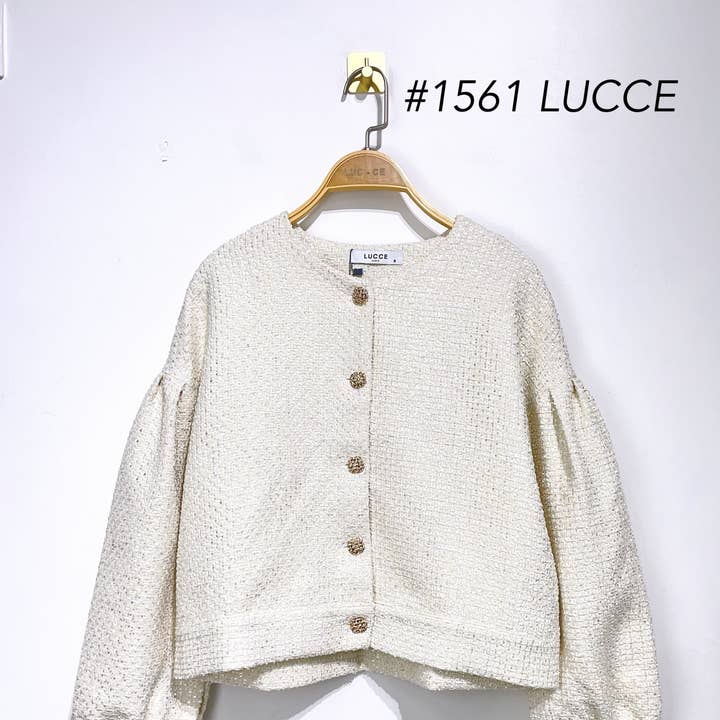 Giacca ampia in tweed - VE1561 per la vendita all'ingrosso da parte di LUCCE