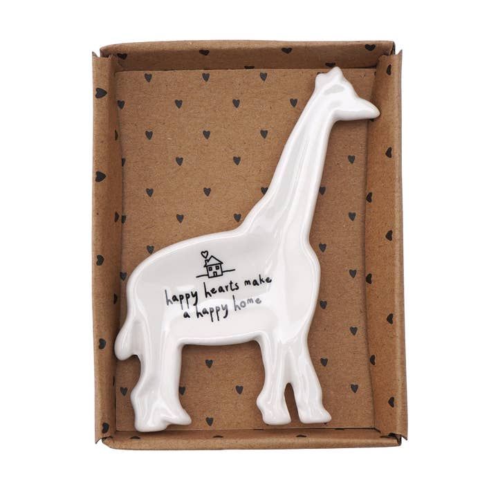 Send With Love Giraffe Ring Dish for wholesale by CGB Giftware