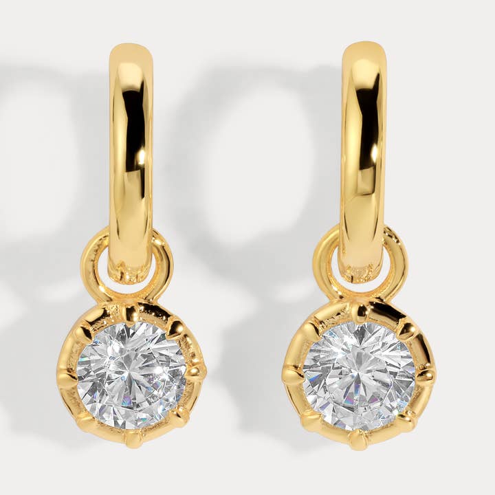 Lili Claspe - Wholesale Huggie Earrings - Petite Celeste Charm Huggies9