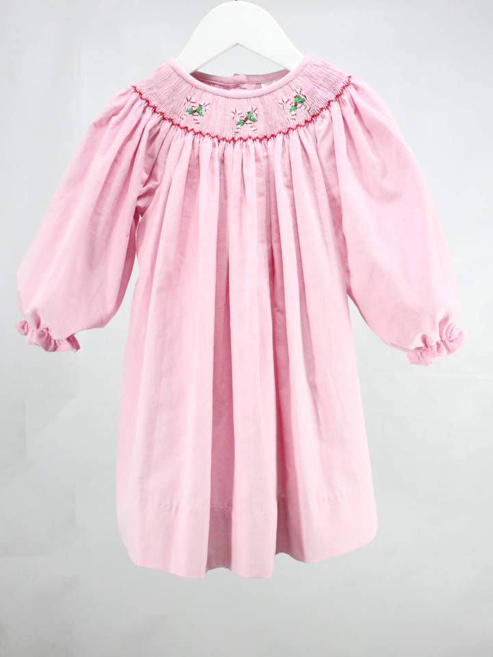 Candy Cane Ellie Dress for wholesale by Baby Blessings Clothing