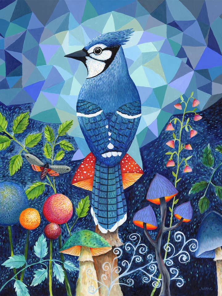 Blue Jay - print for wholesale by Julene Ewert
