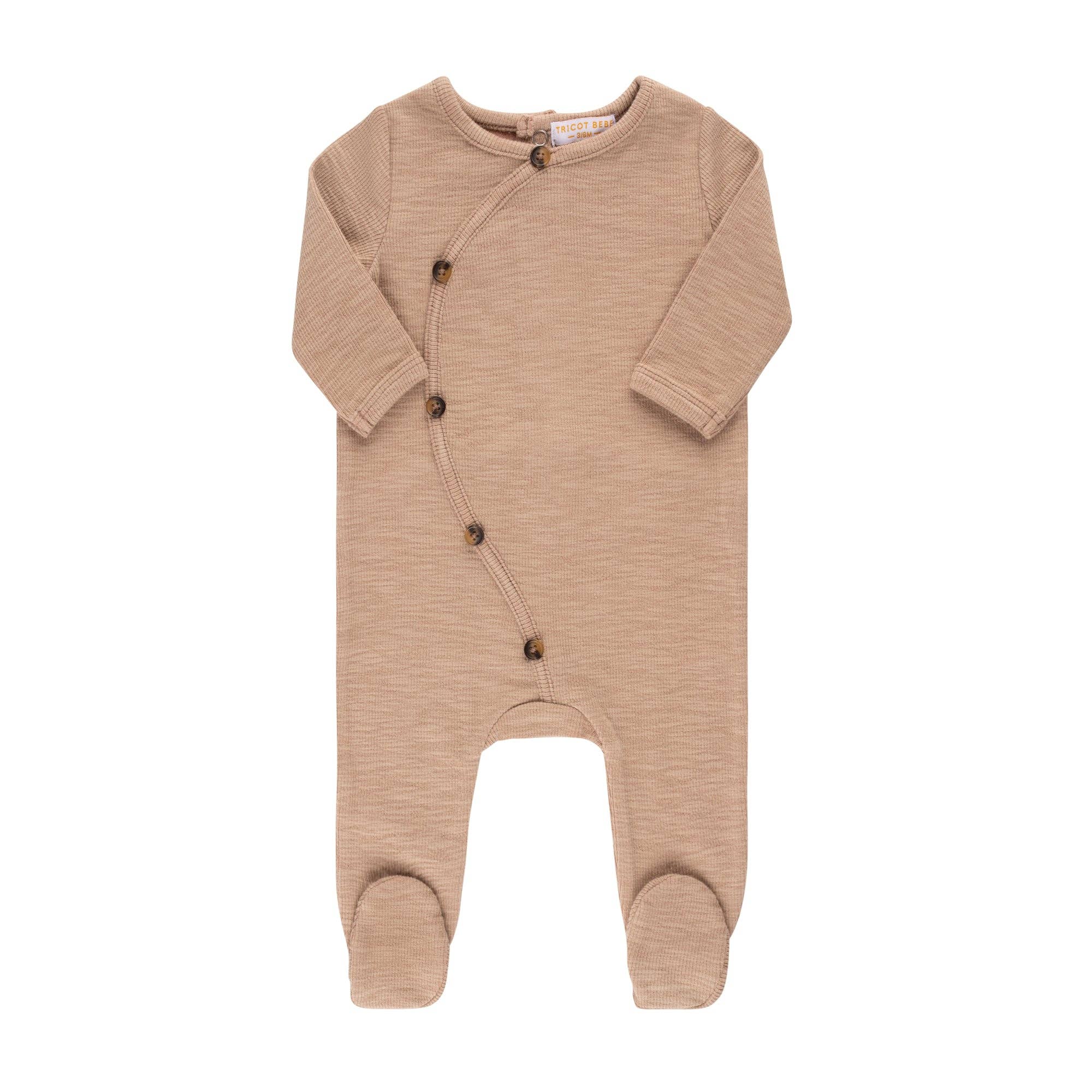 Tricot Bebe - Wholesale Clothing Set - Baby - Heather Ribbed Footie and Hat3