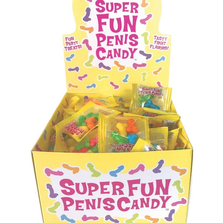 Little Genie Productions - Wholesale Hard Candy - Super Fun Penis Candy - POP Display of 100
