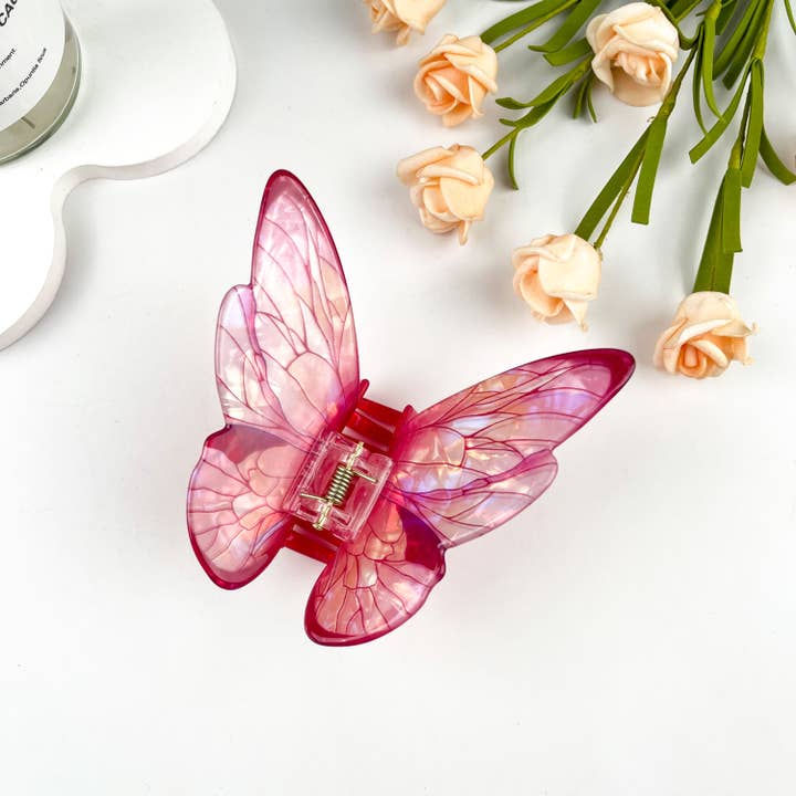 mildstyles - Wholesale Hair Clip - Women's - Simulation 3D butterfly elegant hair claw clip1