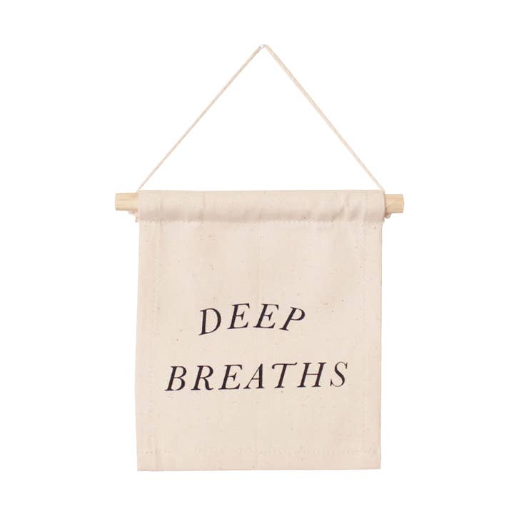 deep breaths hang sign for wholesale by Imani + Kids by Imani Collective