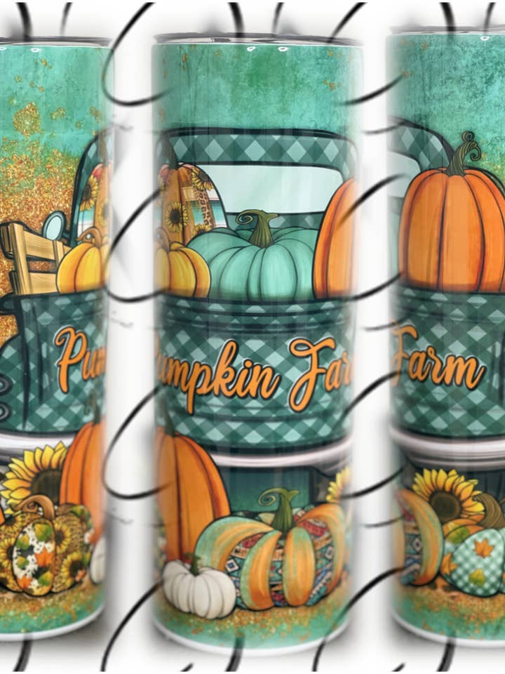 Gobelet maigre de 20 oz Pumpkin Farm Truck pour la vente par CMD Wholesale