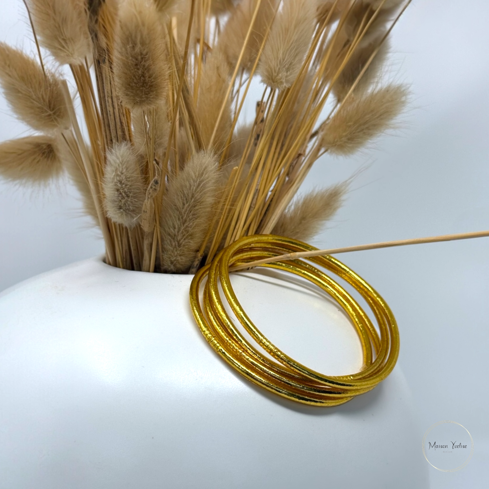 Maison Yvelise – wholesale Bangle bracelet – Thin Thai Buddhist Bangle – Authentic Kumlaï4