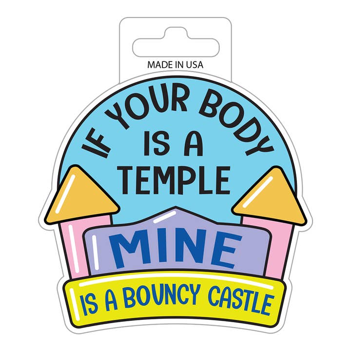 Desperate Enterprises - Wholesale Sticker - Sticker - Bouncy Castle (Set of 6) 6 mil vinyl