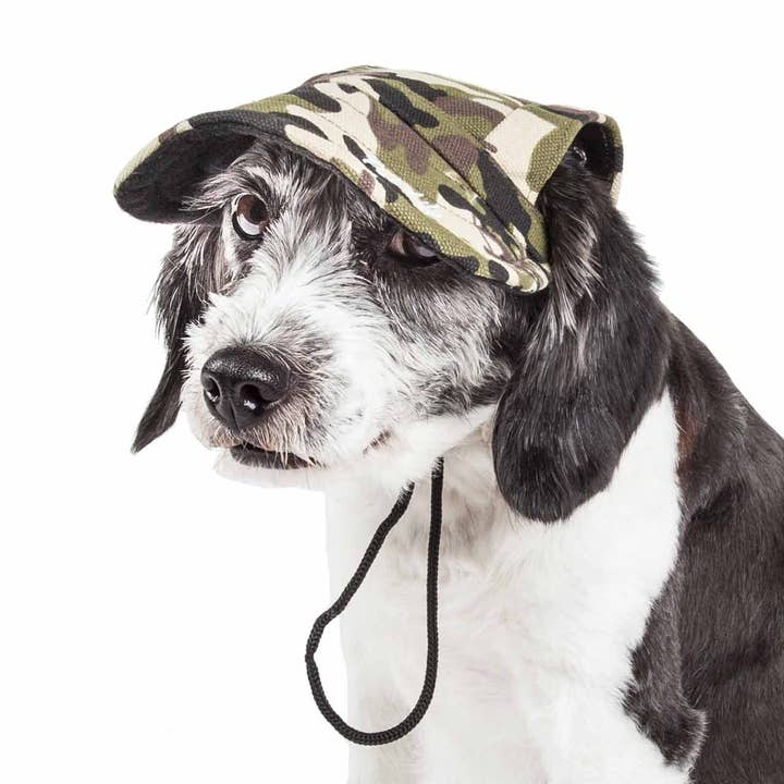 Camouflage Pet Life ® 'Torrential Downfour' Protectant Fashion Dog Hat for wholesale on Faire