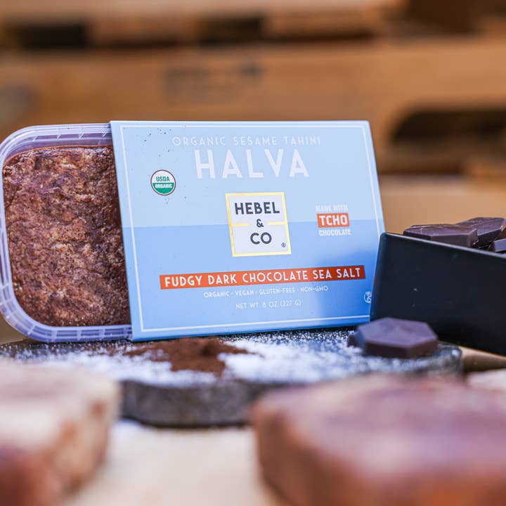 Organic Halva - Fudgy Dark Chocolate Sea Salt for wholesale by Hebel & Co