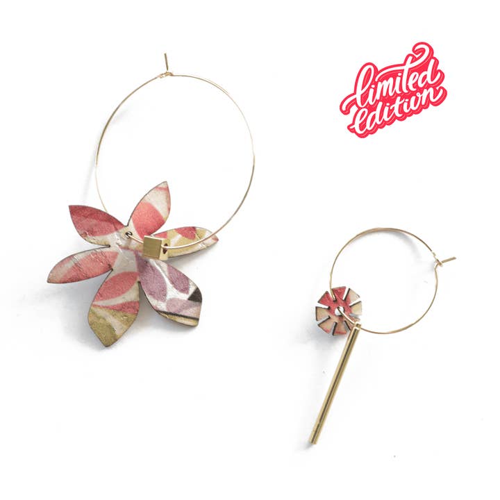 Brangelina Botanica – Boucles d’oreilles dépareillées for wholesale by Matcha Paris