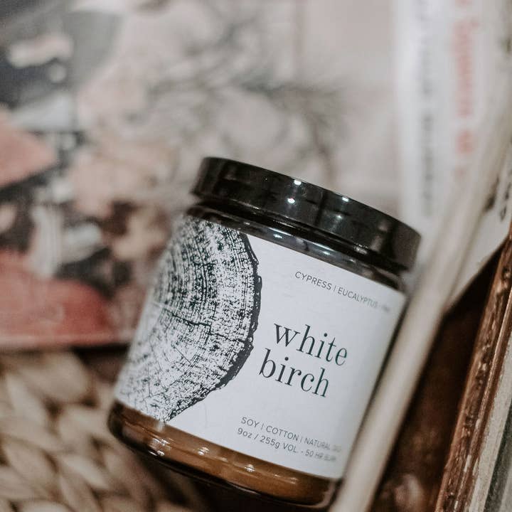Broken Top Brands - Wholesale Jar/Filled Candle - White Birch 9oz Soy Candle1