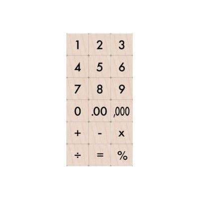 Hero Arts Math Fun Wood Ink 'n Stamp Set for wholesale by Hero Arts + Spellbinders Wholesale