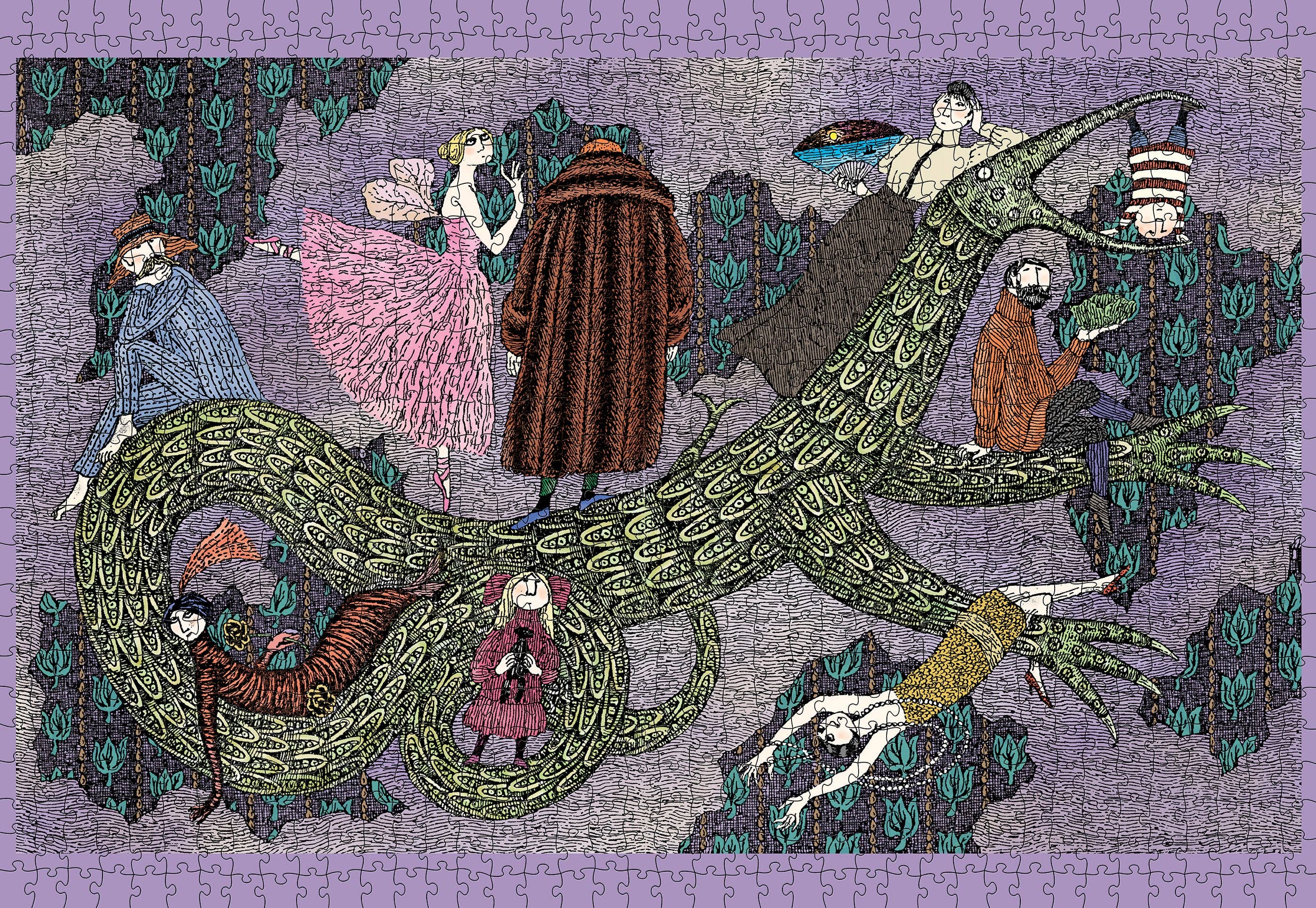 Pomegranate - Wholesale Puzzle - Adult - Edward Gorey: Drop Curtain 1000-Piece Jigsaw Puzzle1