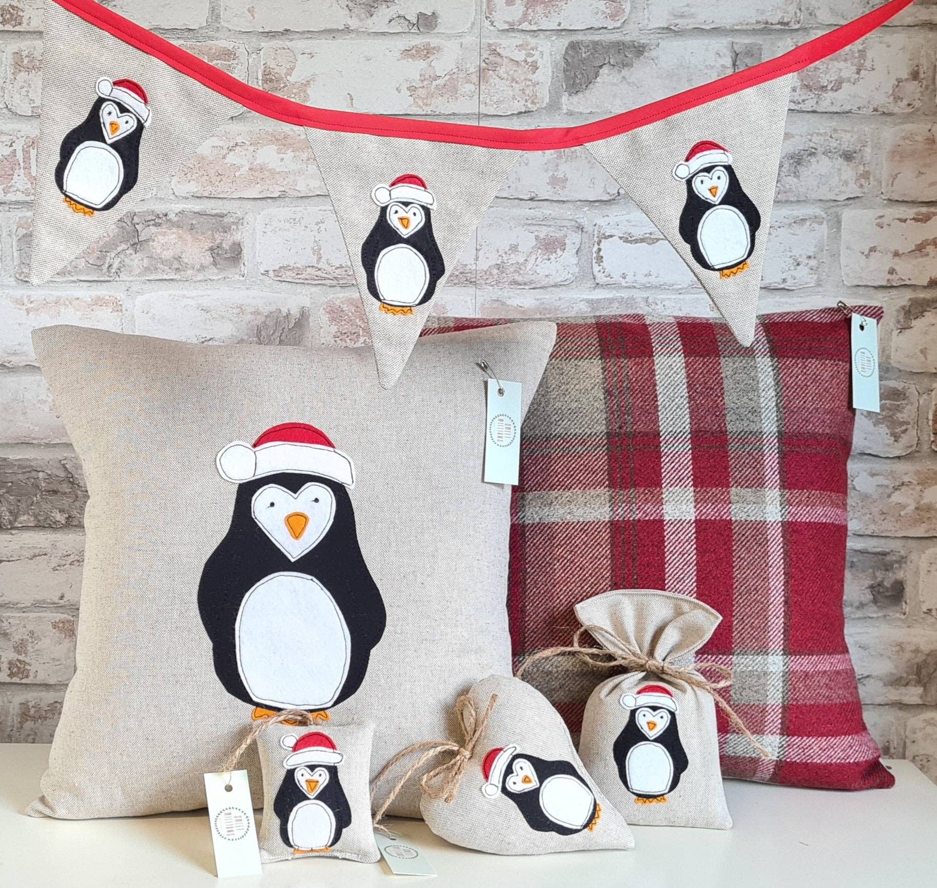 Sweet Williams – Großhandel Zierkissen – Pinguin-Kollektion0