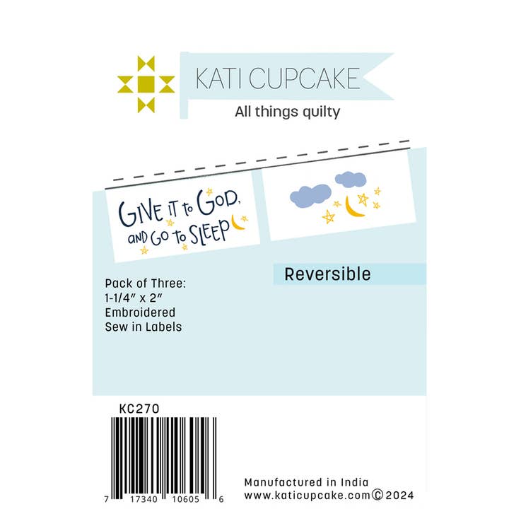 Give it to God - Sew in Labels for wholesale by Kati Cupcake