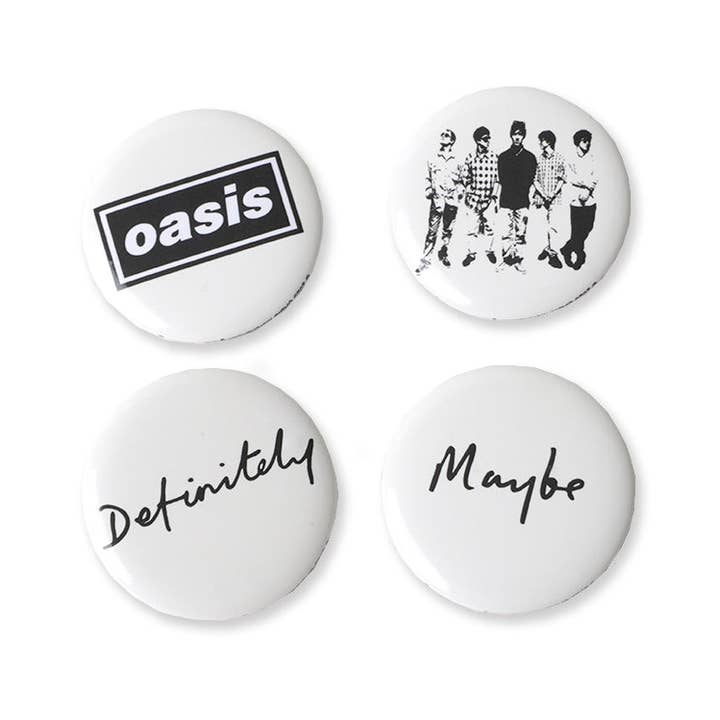 Oasis Definitely Maybe Button Set for wholesale by PINTRILL