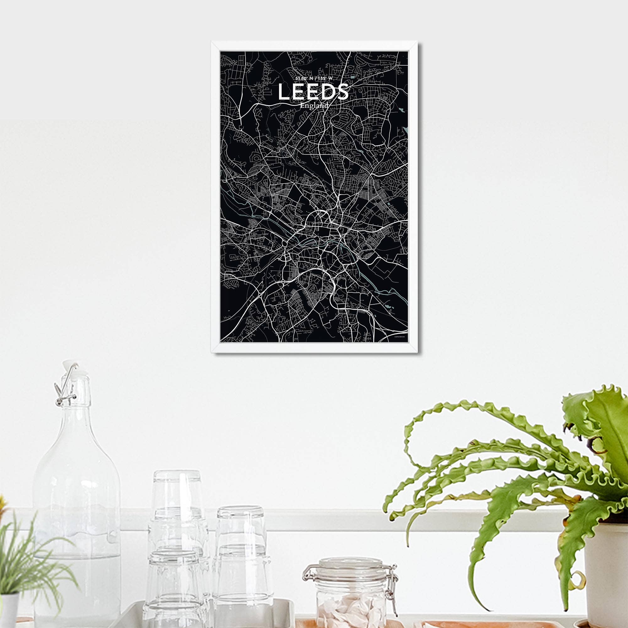 OurPoster.com – wholesale Poster – Leeds karta affisch167