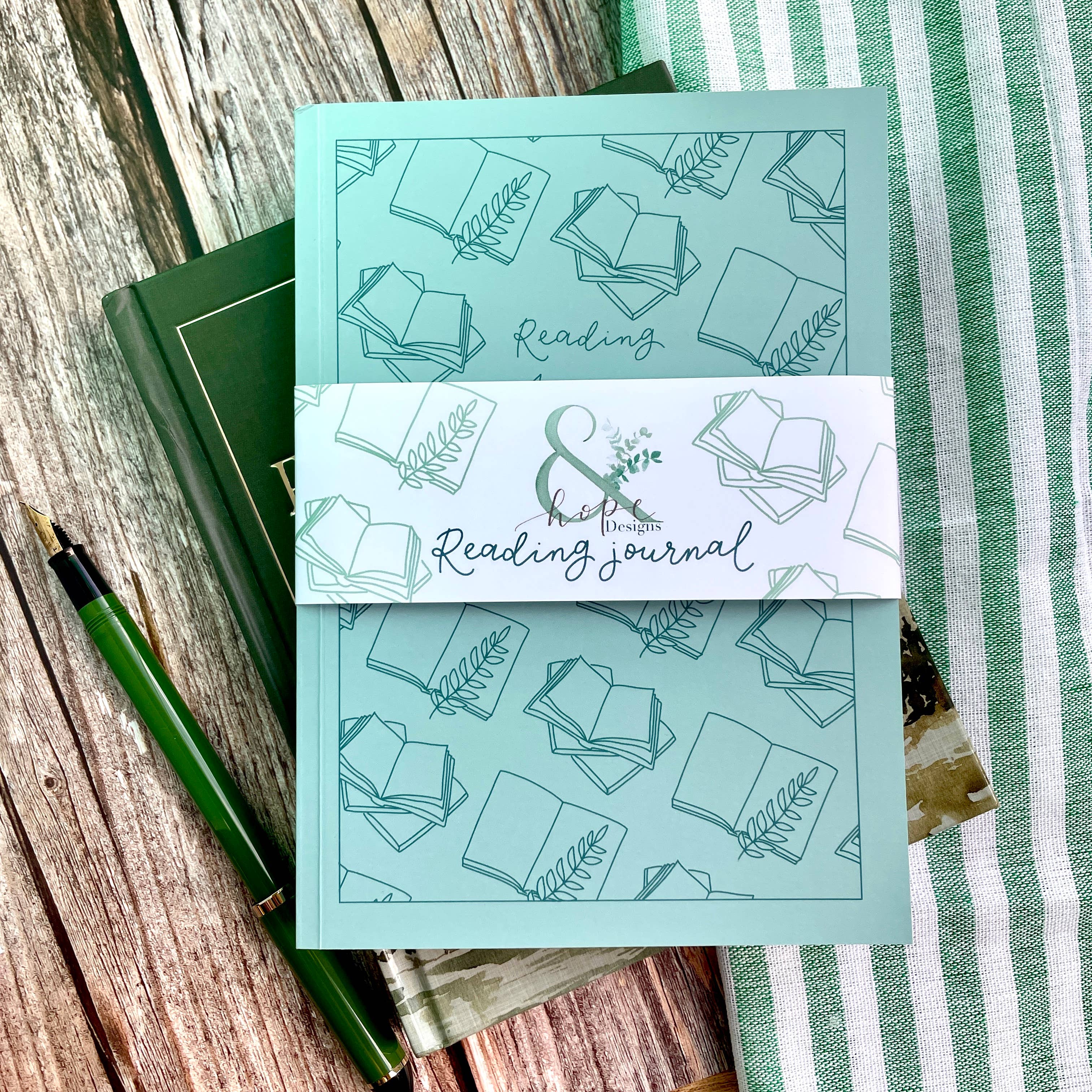 And Hope Designs - Cards, Stickers & Stationery - Wholesale Journal/Diary - Reading journal, Blue Book Tracker, Reading Planner Notebook1