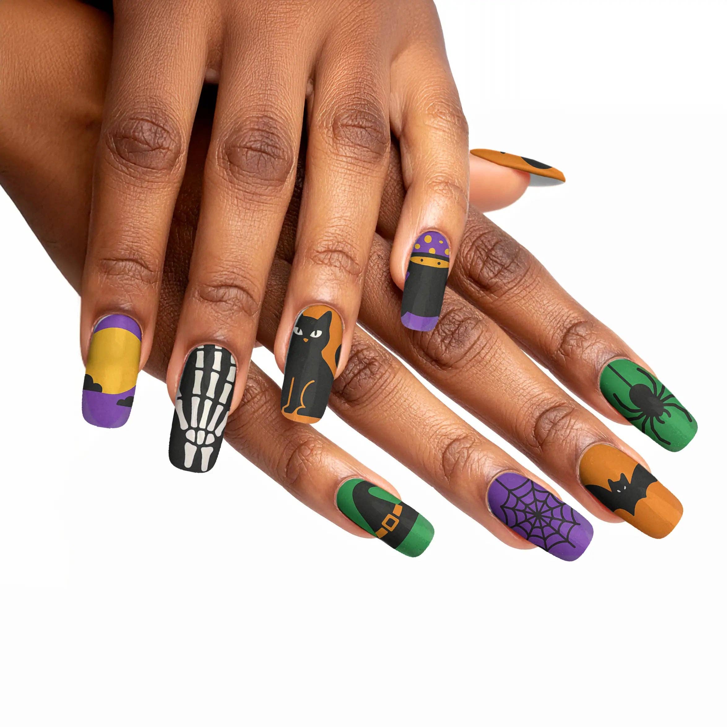 FYNE BODY - Wholesale Press-on/fake nails - Eclipse Enchantment Black Halloween Press-On Nails78