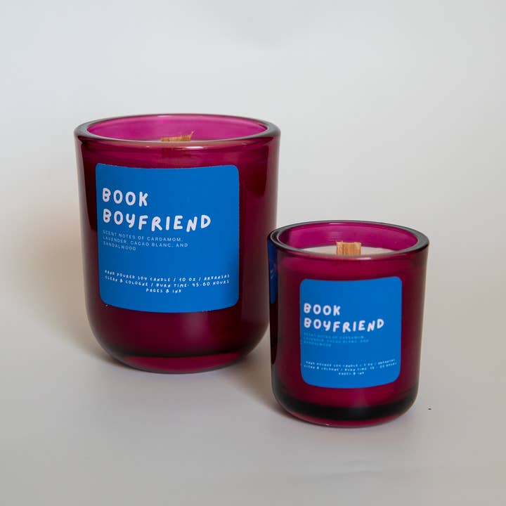 Pages and Ink - Wholesale Jar/Filled Candle - Book Boyfriend: Sandalwood Candle8