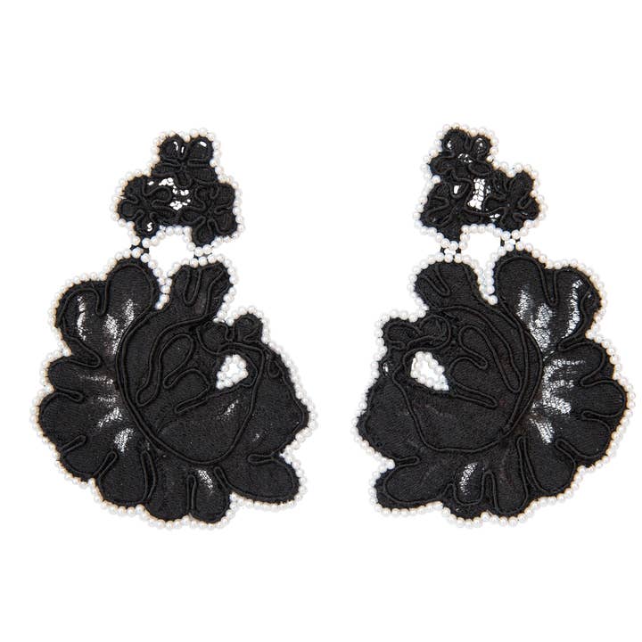 La Grande Rose, Noir pour la vente par ELISABETH SILVERMAN