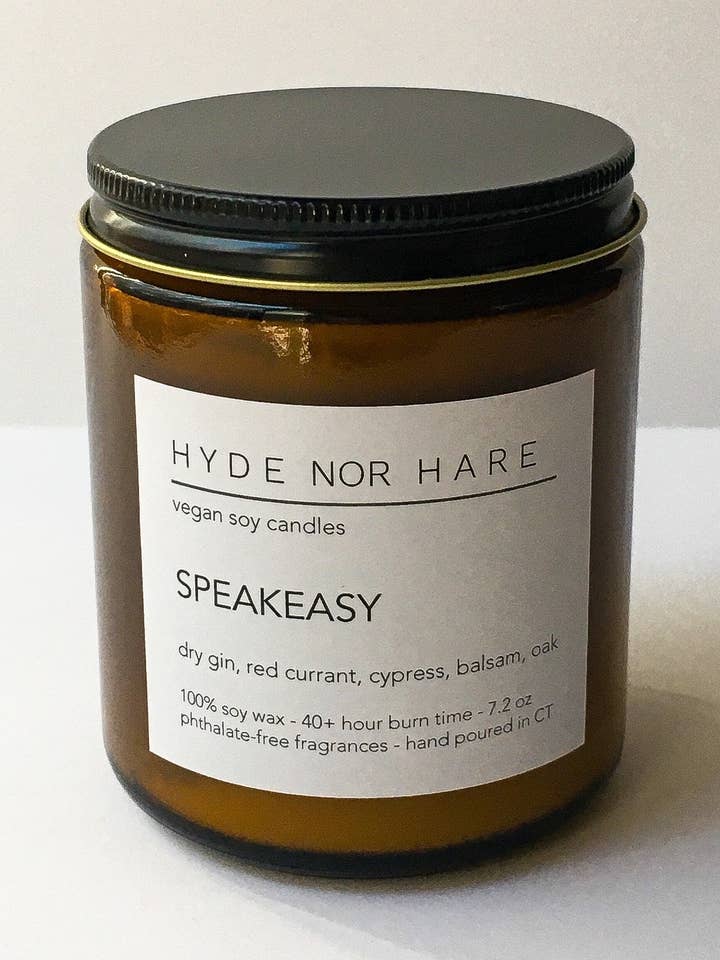 SPEAKEASY vegan soy candle for wholesale by HYDE NOR HARE