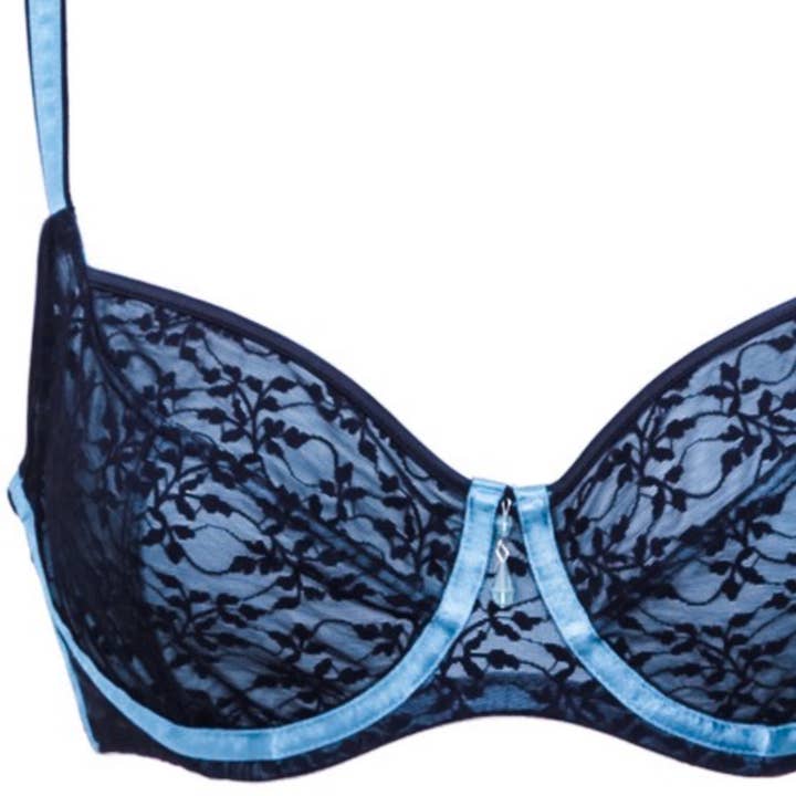 Midnight Garden Underwired Bra (DD - G cup) for wholesale by Irresistible