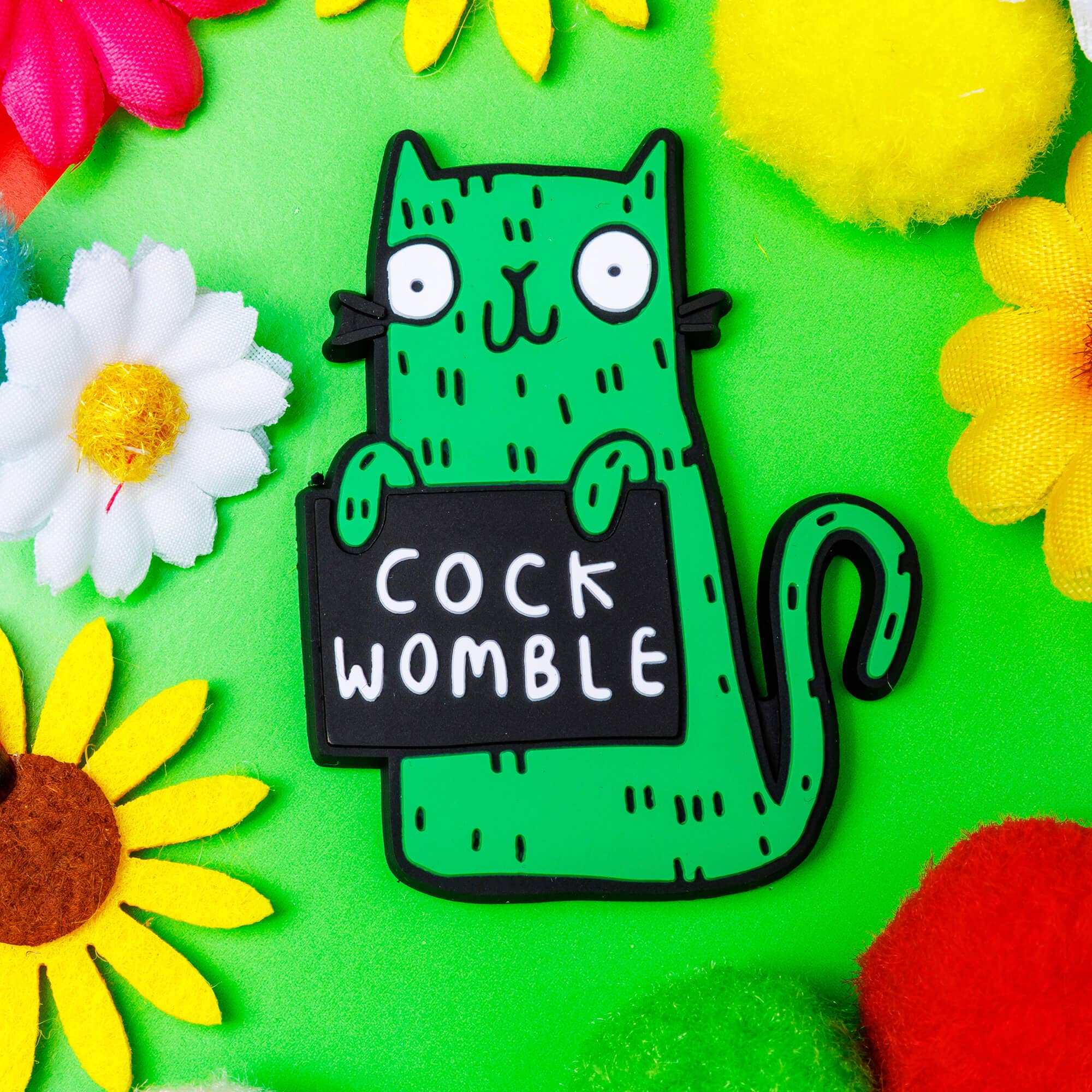 Katie Abey – wholesale Magnet – Sweary Cat C*ck Womble Magnet1