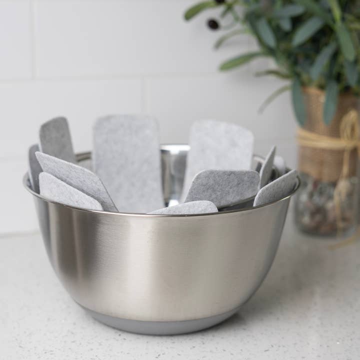 Fox Run Brands - Wholesale Kitchen Tool/Gadget - Fox Run Pots and Pans Protectors For Stacking, Set of 5 Grey