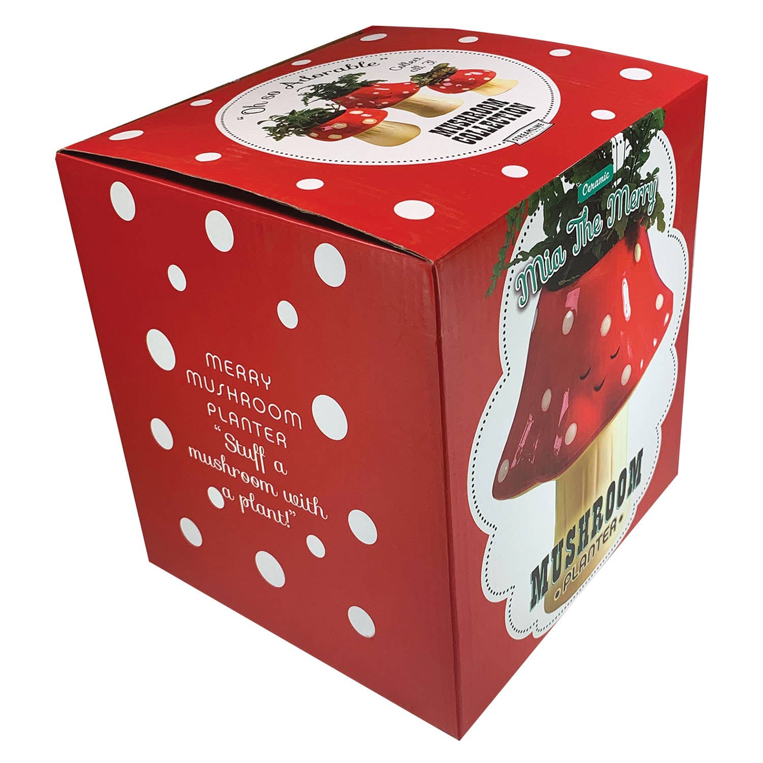 Streamline - Vendita all'ingrosso Vasi per piante - Kawaii - Vaso a forma di fungo, alto1