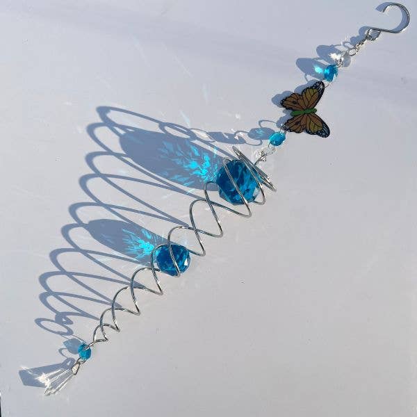 Gypsy Soul - Wholesale Wind Spinner - Stainless Steel Crystal Wind Spinners with Adorn Charms5