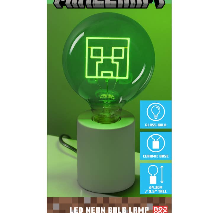 Lampe à ampoule néon LED Creeper pour la vente par Paladone