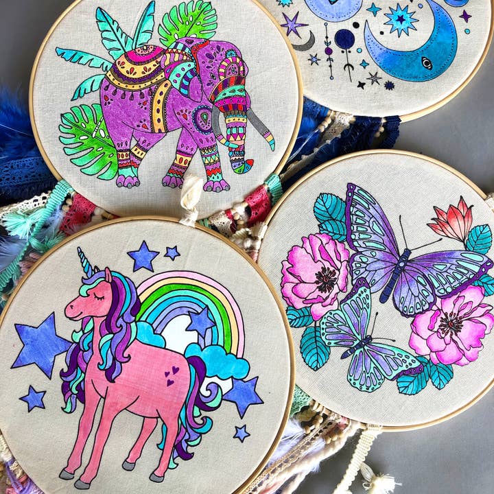 MANIK - Wholesale DIY Craft Kit - Kids - DIY Dreamcatcher Paint Kit craft kit + 5 SHARPIES12