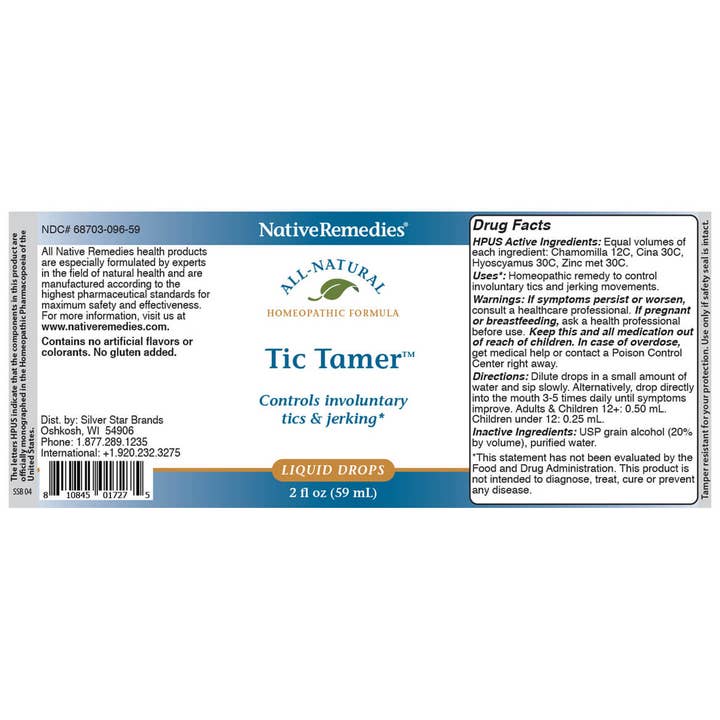 Native Remedies - Wholesale Oral Supplement/Vitamin - NativeRemedies® Tic Tamer™