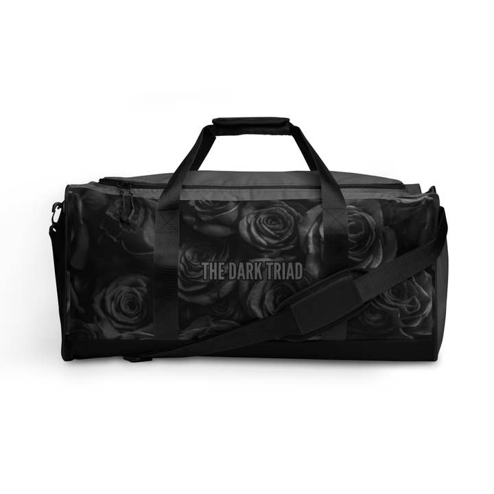 BLACK ROSE Duffle Bag for wholesale by The Dark Triad Shadows