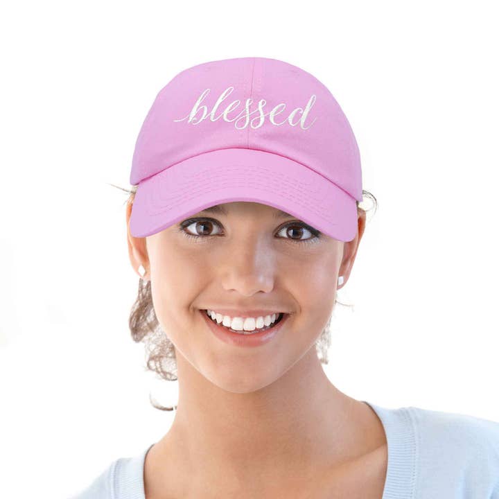 Dalix - Wholesale Baseball Cap - Women's - DALIX Blessed Women's Baseball Cap Soft Cotton Dad Hat55