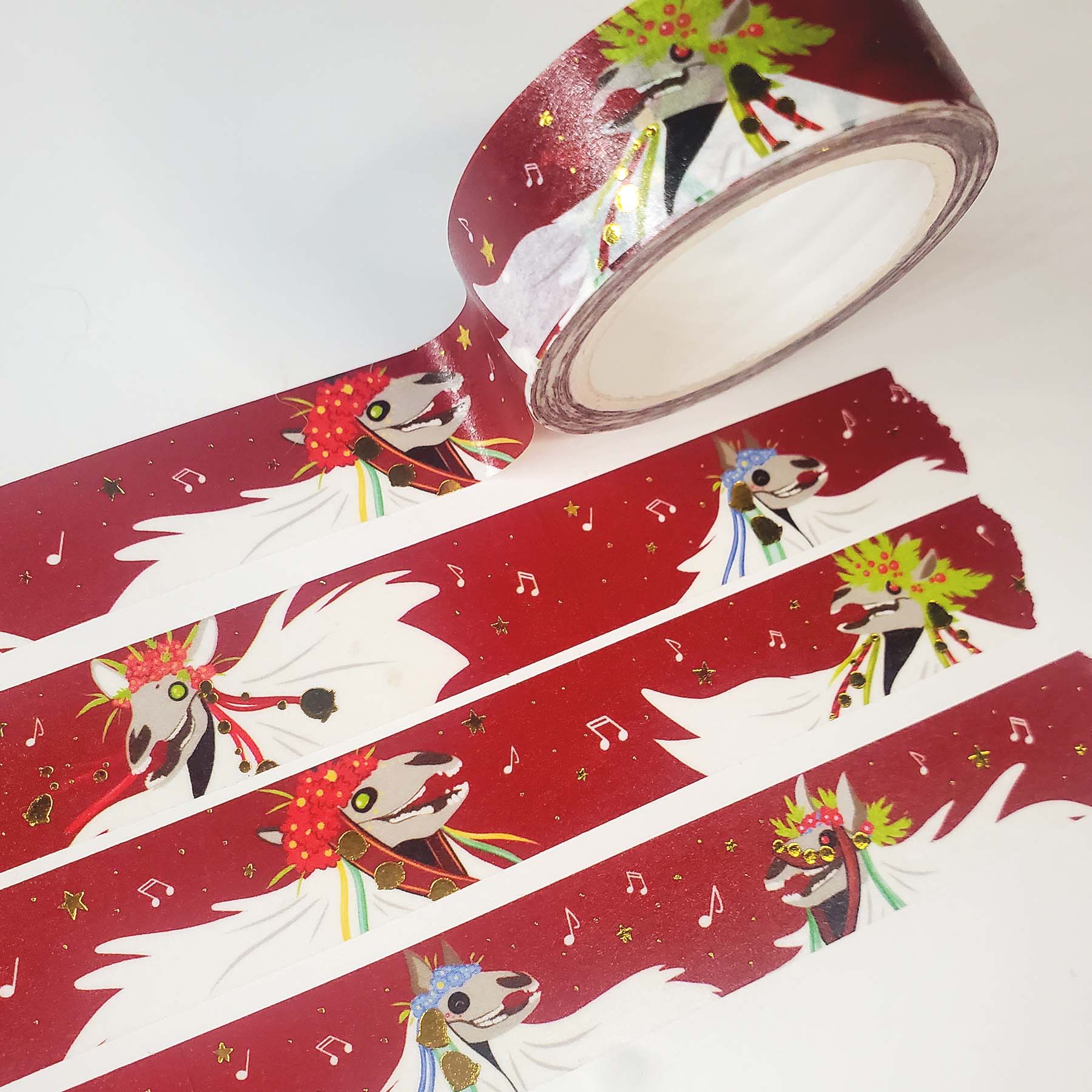 Curious Nature Studio - Wholesale Washi Tape - Mari Lwyd • Washi Tape2