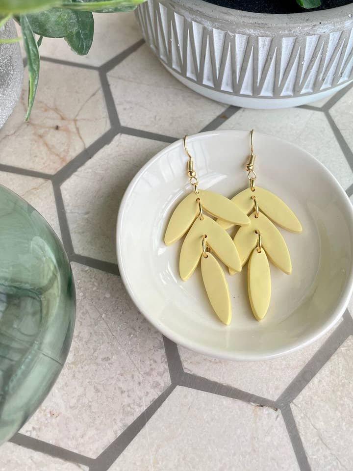The Bridget | Lightweight Polymer Clay Earrings for wholesale by Clay Nicely