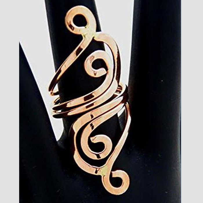 Costello International – wholesale Cocktail/Statement Ring – Hamrat rent koppar Art Nouveau statement-ring2