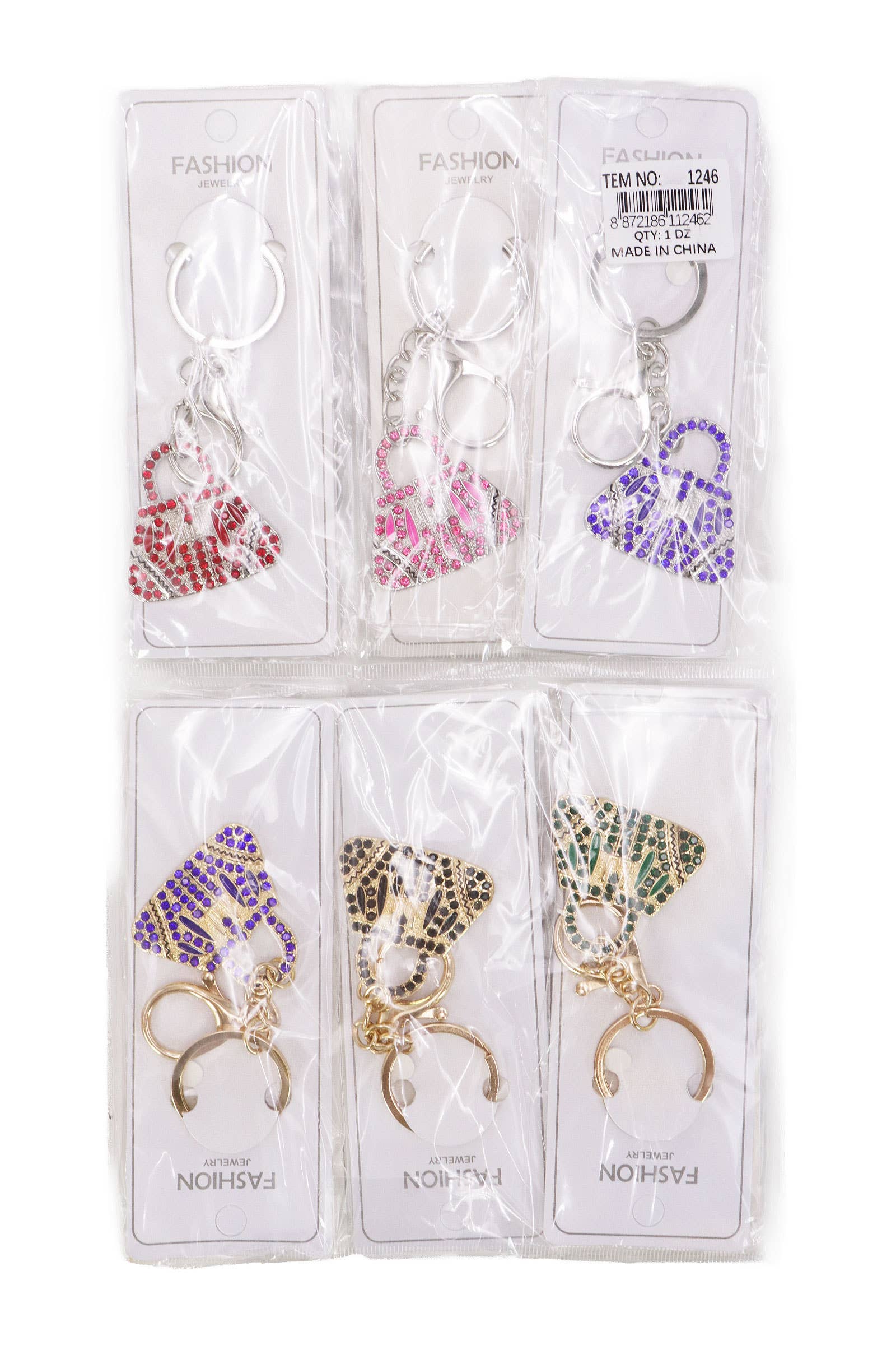 ASSORTI Porte-clés en strass scintillant pour sac à main de mode en vente sur Faire15