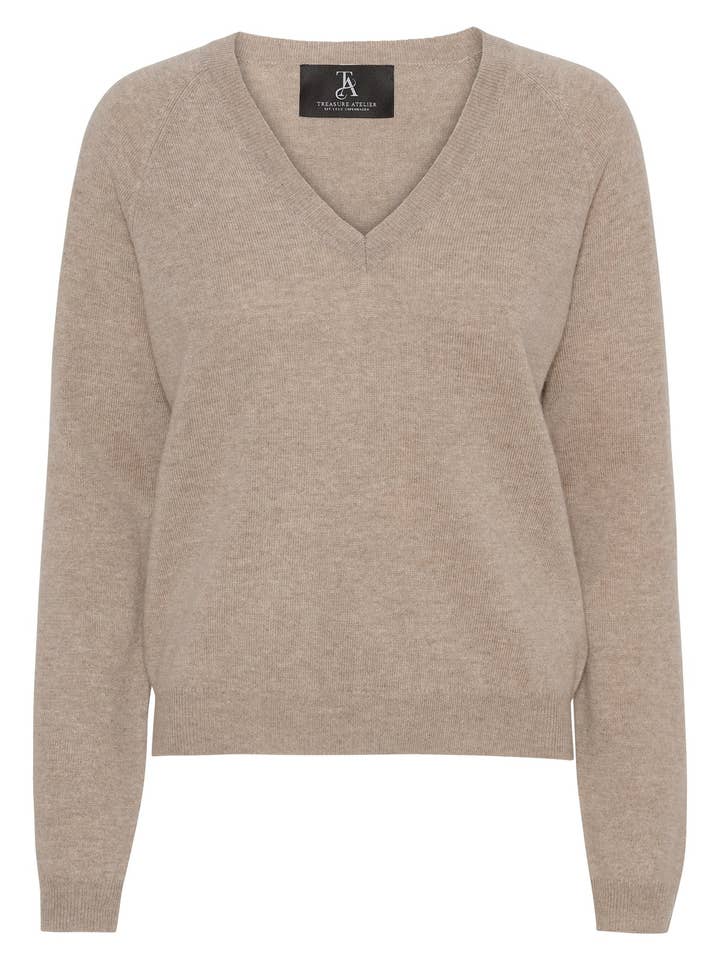 Diamantina Jumper - Beige for wholesale by Treasure Atelier Copenhagen