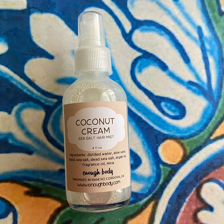 Coconut Cream Sea Salt Hair Spray for wholesale by Enough Body