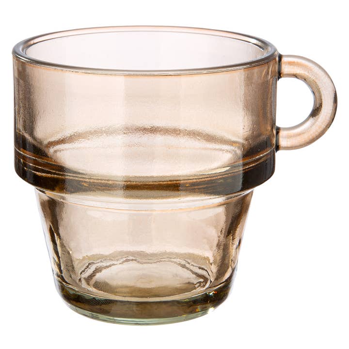 brown 4-piece set of conical espresso cups, brown, H. 6.5 cm, PU 12 for wholesale on Faire4