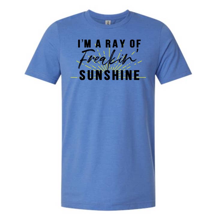 I'M A RAY OF FREAKING SUNSHINE Multi Color Print for wholesale by dkhandmade