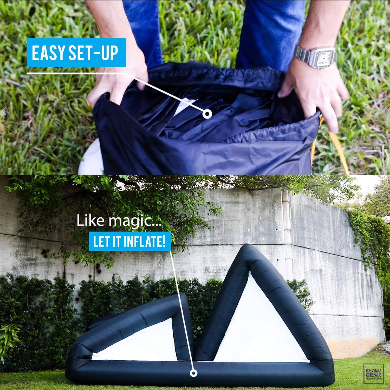 KHOMO GEAR – Engroshandel Oppustelige ting – Jumbo oppustelig skærm projektor - 20 fod11