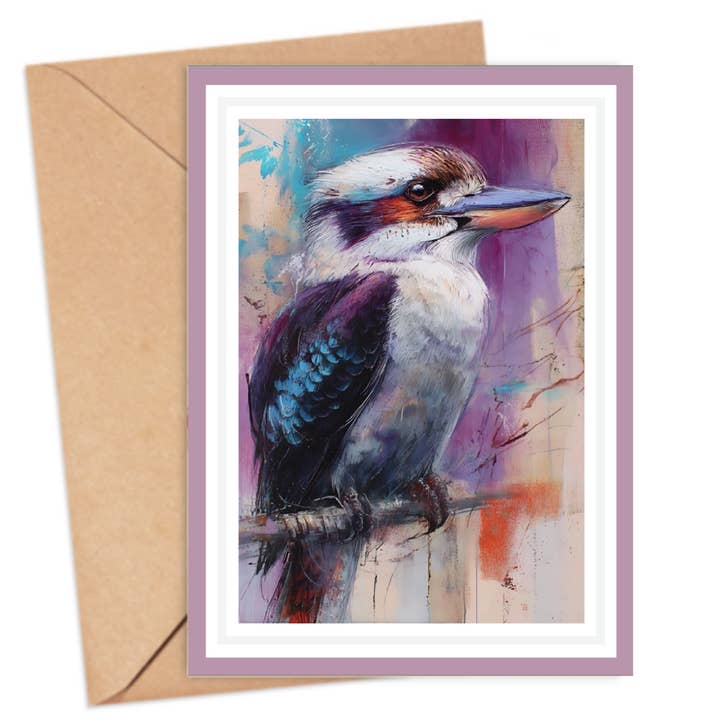 Kookaburra Embossed Card for wholesale by ikonink