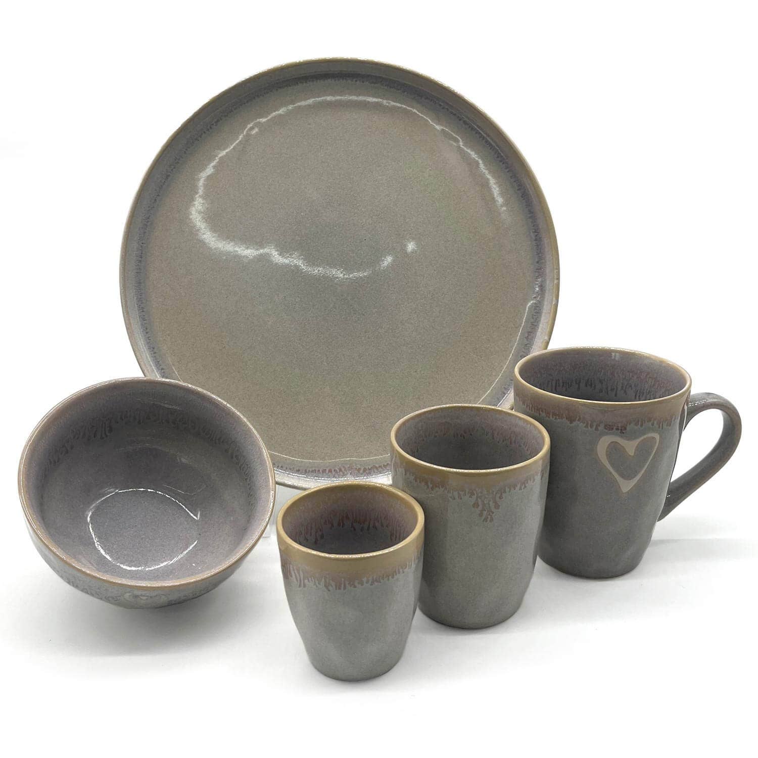 Mea-Living - Wholesale Dinner Plate - Stoneware soup plate, 20 cm, sand1